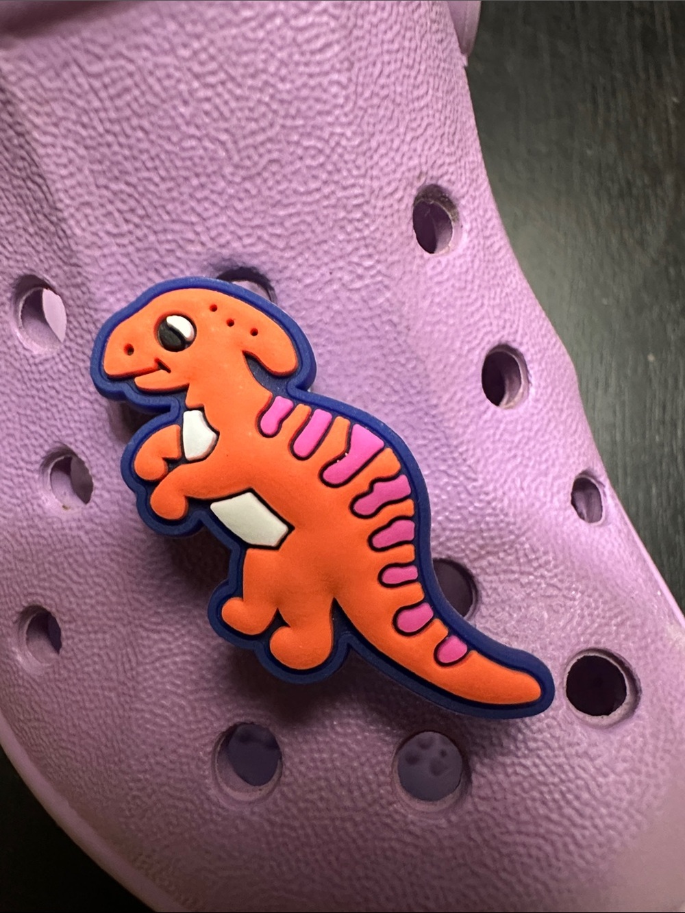 Orange Dino Charm
